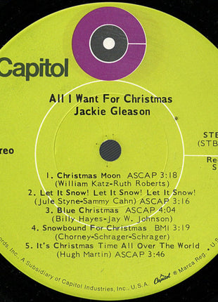 Jackie Gleason : All I Want For Christmas (2xLP, Comp, Gat)