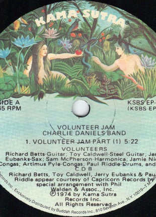 The Charlie Daniels Band : Volunteer Jam (7", EP)