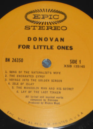 Donovan : For Little Ones (LP, Album, Pit)