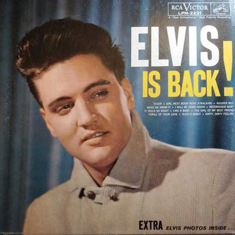 Elvis Presley : Elvis Is Back! (LP, Album, Mono, RE, Gat)