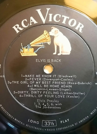 Elvis Presley : Elvis Is Back! (LP, Album, Mono, RE, Gat)