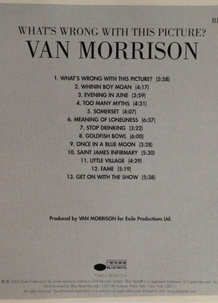 Van Morrison : What's Wrong With This Picture? (CD, Album)