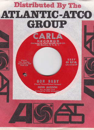 Deon Jackson : Ooh Baby / All On A Sunny Day (7", Single, SP )