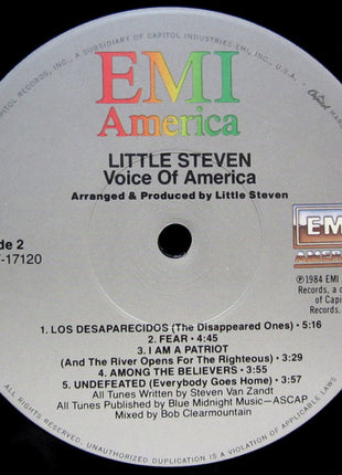 Little Steven : Voice Of America (LP, Album, Jac)