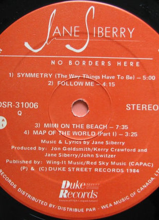 Jane Siberry : No Borders Here (LP, Album)