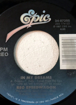 REO Speedwagon : In My Dreams (7", Single)