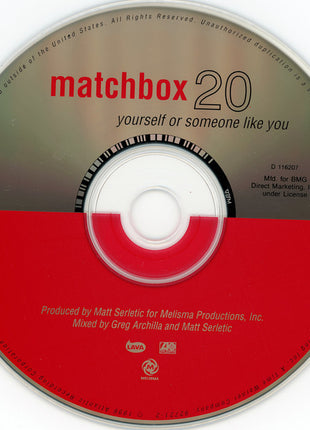 Matchbox Twenty : Yourself Or Someone Like You (CD, Album, Club, Spe)