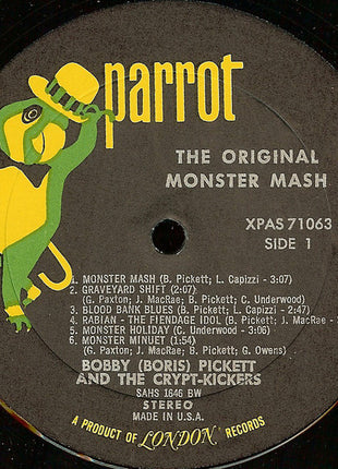 Bobby (Boris) Pickett And The Crypt-Kickers : The Original Monster Mash (LP, Album, RE)