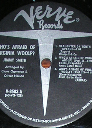 Jimmy Smith : Who's Afraid Of Virginia Woolf? (LP, Album, Mono, RE, Gat)