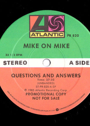Mike & The Mechanics : Mike On Mike Exclusive Candid Interview (LP, Promo, Transcription)
