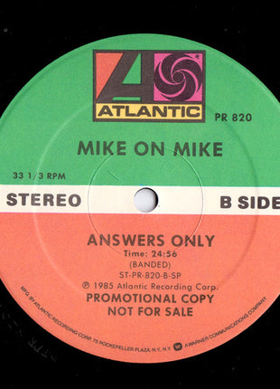 Mike & The Mechanics : Mike On Mike Exclusive Candid Interview (LP, Promo, Transcription)