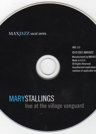 Mary Stallings : Live At The Village Vanguard (CD, Album, Dig)