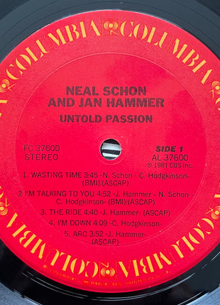 Neal Schon & Jan Hammer* : Untold Passion (LP, Album, Pit)