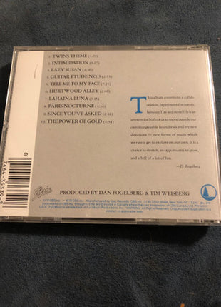 Dan Fogelberg & Tim Weisberg : Twin Sons Of Different Mothers (CD, Album, RE)