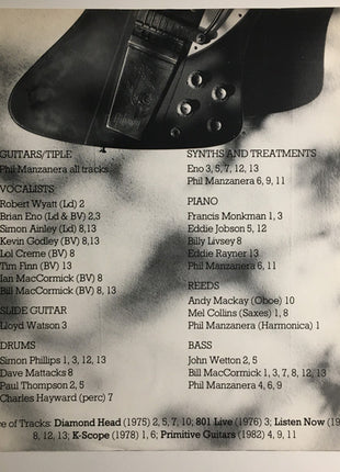 Phil Manzanera : Guitarissimo (LP, Comp)