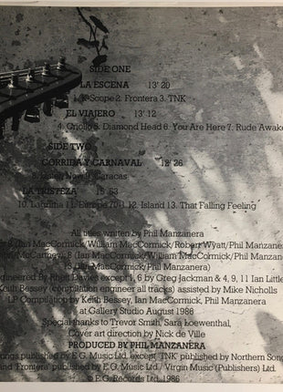 Phil Manzanera : Guitarissimo (LP, Comp)