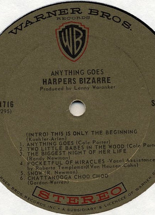 Harpers Bizarre : Anything Goes (LP, Album)