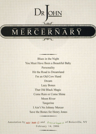 Dr. John : Mercernary (CD, Album, Promo)