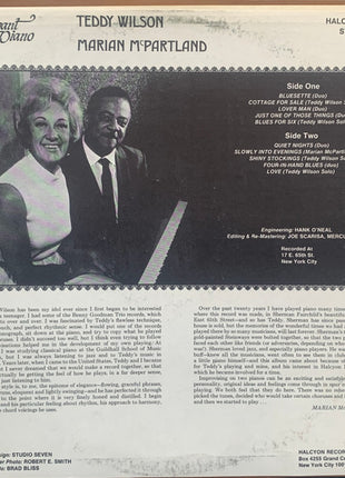 Teddy Wilson, Marian McPartland : Elegant Piano (LP, Album, RE, PRC)