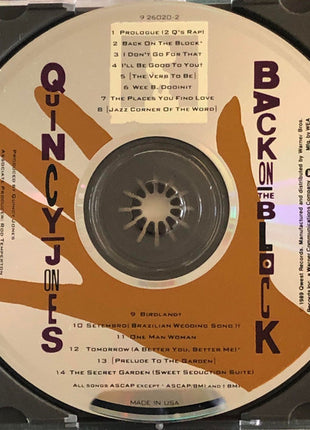 Quincy Jones : Back On The Block (CD)