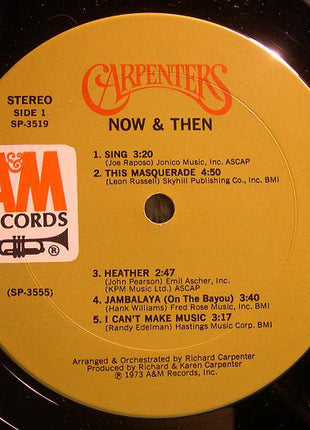 Carpenters : Now & Then (LP, Album, Pit)