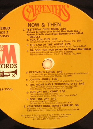Carpenters : Now & Then (LP, Album, Pit)