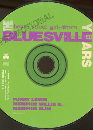 Various : The Bluesville Years Volume Three - Beale Street Get-Down (CD, Comp, Promo, RM)
