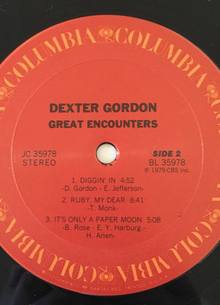 Dexter Gordon : Great Encounters (LP, Album, San)