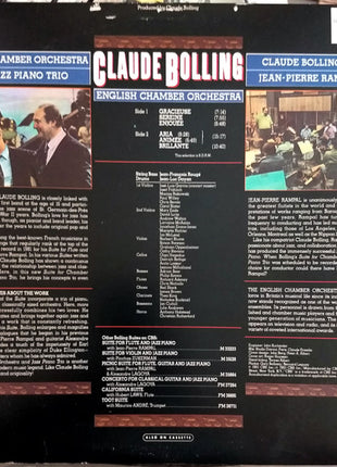 Claude Bolling - English Chamber Orchestra - Jean-Pierre Rampal : Suite For Chamber Orchestra And Jazz Piano Trio (LP, Album, Pit)