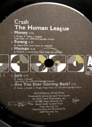 The Human League : Crash (LP, Album, Ind)