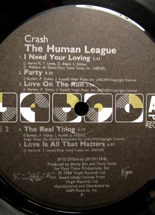 The Human League : Crash (LP, Album, Ind)