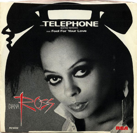 Diana Ross : Telephone (7", Single, Styrene, Ind)