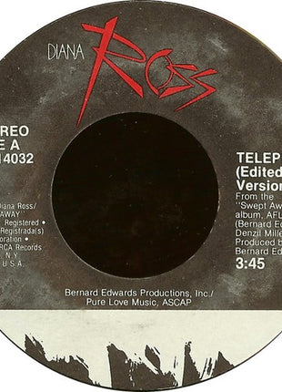 Diana Ross : Telephone (7", Single, Styrene, Ind)