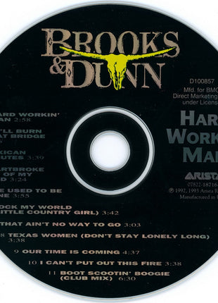 Brooks & Dunn : Hard Workin' Man (CD, Album, Club)