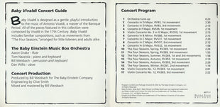The Baby Einstein Music Box Orchestra : Baby Vivaldi (CD, Album)