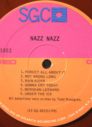 Nazz : Nazz Nazz (LP, Album, PR )
