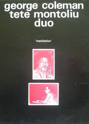 George Coleman - Tete Montoliu Duo : Meditation (LP, Album)