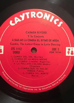 Carmen Rivero Y Su Conjunto : Cumbia (A Bailar La Cumbia - El Ritmo De Moda = The Latest Craze In Latin Dancing) (LP, Album, RE)