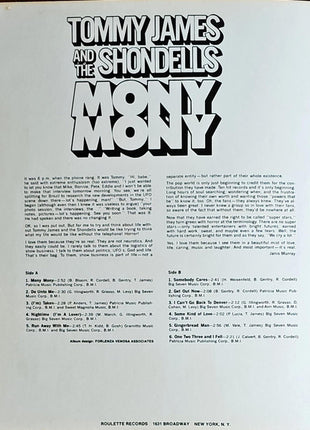 Tommy James And The Shondells* : Mony Mony (LP, Album, Abb)