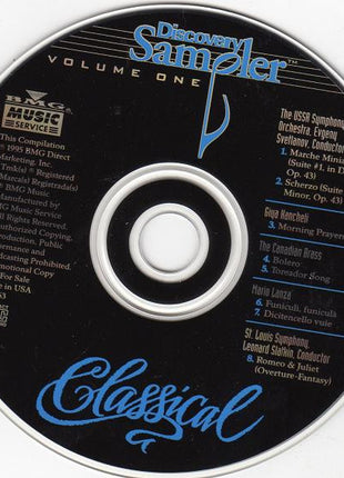 Various : Discovery Sampler Volume One - Classical (CD, Comp, Promo, Smplr)