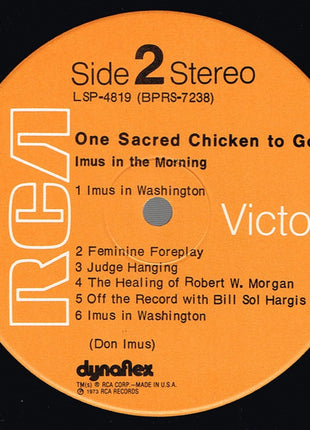 Imus In The Morning : One Sacred Chicken To Go (LP, Album)