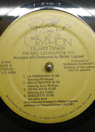 Michel Legrand & Co. : Le Jazz Grand (LP, Album, Gat)
