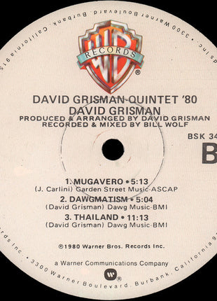 David Grisman : Quintet '80 (LP, Album, Win)