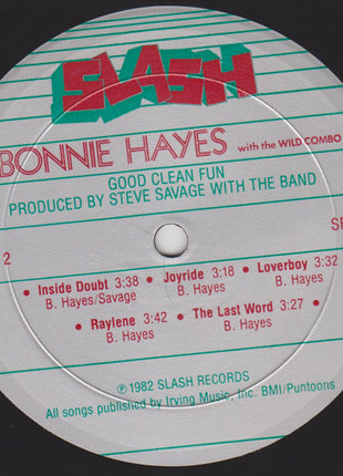 Bonnie Hayes With The Wild Combo : Good Clean Fun (LP, Album)