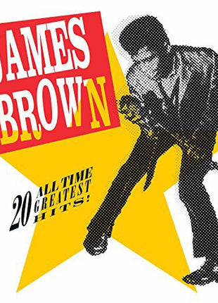 the album cover for James Brown - 20 All-Time Greatest Hits