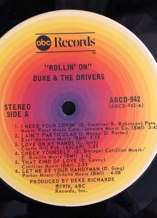 Duke & The Drivers : Rollin' On (LP, Album)