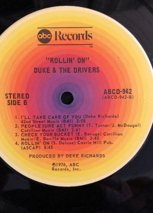 Duke & The Drivers : Rollin' On (LP, Album)