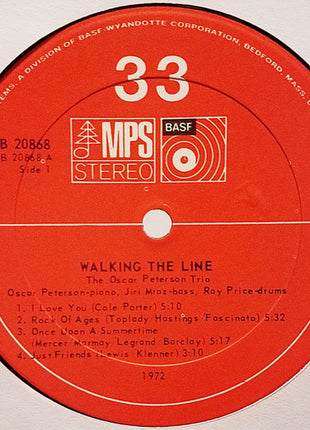 The Oscar Peterson Trio : Walking The Line (LP, Album, RE)