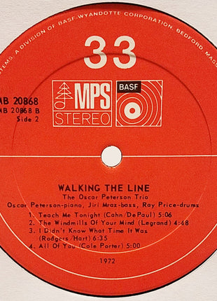 The Oscar Peterson Trio : Walking The Line (LP, Album, RE)