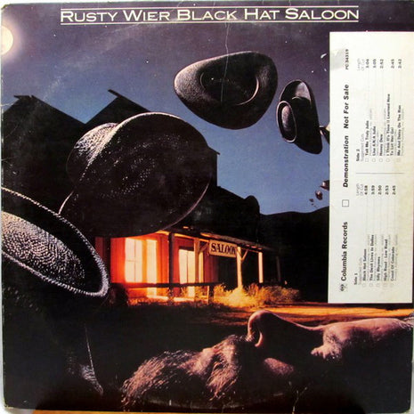 Rusty Wier : Black Hat Saloon (LP, Album, Promo)